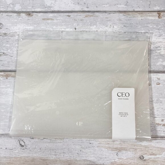 Cloth & Paper || CEO Clear Folders - Picture 3 of 3